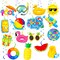 Splish Splash Birthday Bash Party Supplies Splish Splash Balloons Beach Happy Birthday Banner Summer Pool Party Hanging Swirls for Boys Hawaiian Summer Pool Beach Party Decorations